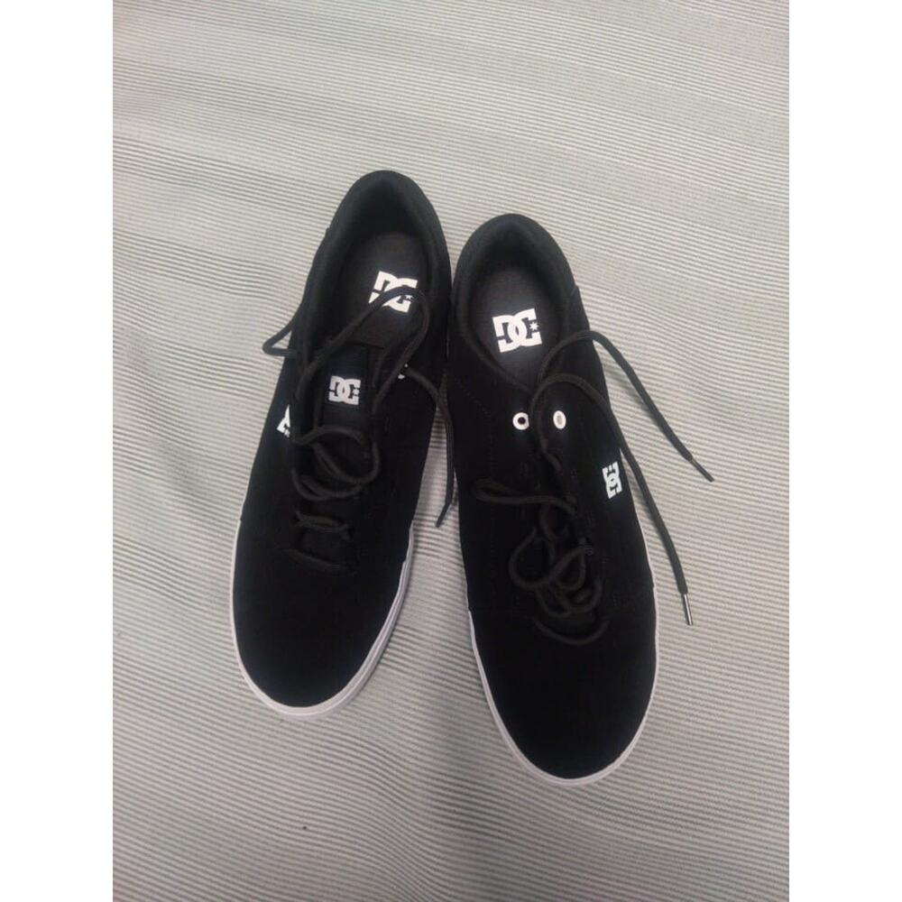 DC Men's Trase TX Black Sneaker, Size 14 M, Skate Shoes Black & White - Picture 3 of 12